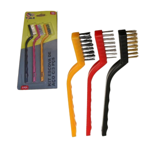 FBG-4161 KIT ESCOVA DE AÇO 3 PÇ