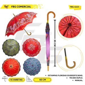 FBG-4223  SOMBRINHA DUPLA 60 CM