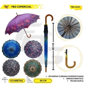 FBG-4224 GUARDA CHUVA  DUPLA 60 CM