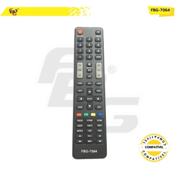 7064 CONTROLE LED SMART COMPATÍVEL C /TOSHIBA