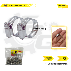 FBG-3150 ABRAÇADEIRA DE METAL 3/4