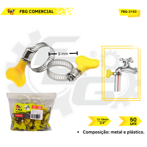 FBG-3153 ABRAÇADEIRA DE METAL 3/4