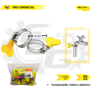 FBG-3151 ABRAÇADEIRA DE METAL 1/2
